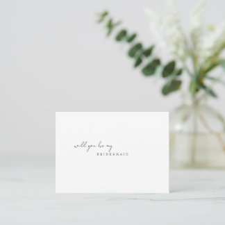 Bridesmaid proposal  note card