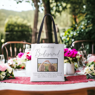 Bridesmaid Proposal Photo Favorite Memory Tote Bag