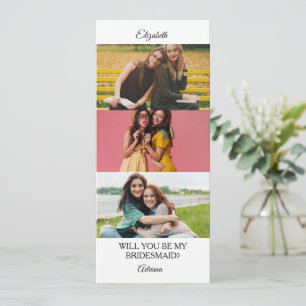 Bridesmaid Proposal Photo Strip Maid Of Honor Invitation