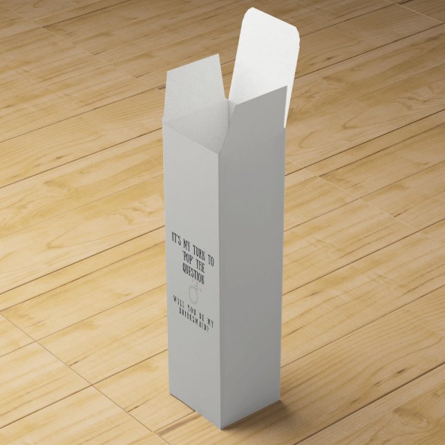 Bridesmaid Proposal | Wine Gift Basket Box (Opened)