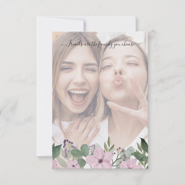 Bridesmaid Proposal with Selfie on Floral Garland (Front)
