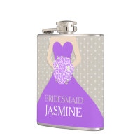 Purple Hip Flask 