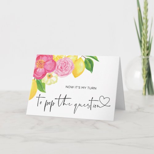 Bridesmaid Request Pop the Question Proposal Card