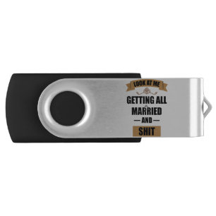 Bridesmaid Shirt Drunk Bachelorette Party Wedding Flash Drive