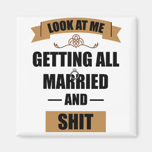 Bridesmaid Shirt Drunk Bachelorette Party Wedding Magnet