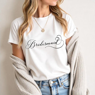 Bridesmaid Shirt – Script Wedding Party Tee