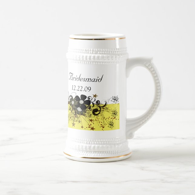 Bridesmaid Stein - Yellow (Right)