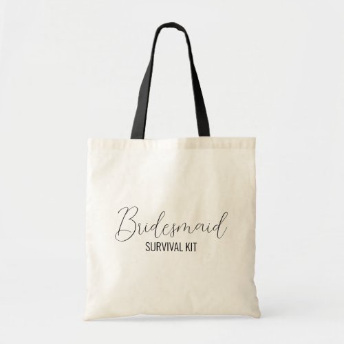 Bridesmaid Survival Kit Tote Bag