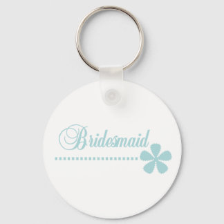 Bridesmaid Teal Elegance Keychain
