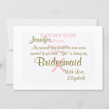 Bridesmaid | Template by bestcustomizables at Zazzle