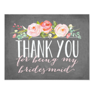 Bridesmaid Thank You | Bridesmaid Card
