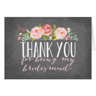 Bridesmaid Thank You | Bridesmaid Card