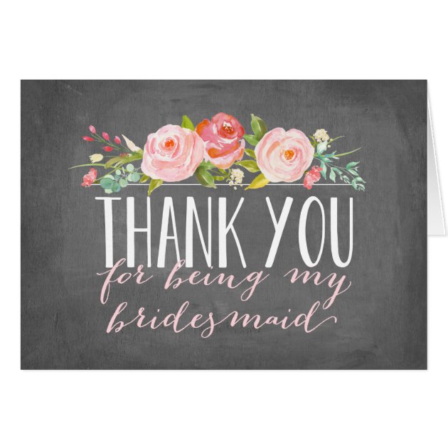 Bridesmaid Thank You | Bridesmaid Card