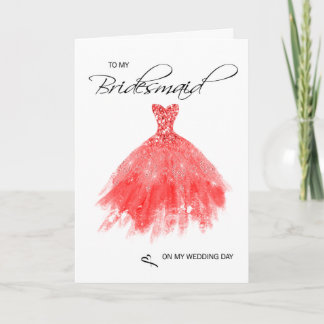 Bridesmaid Thank You Card