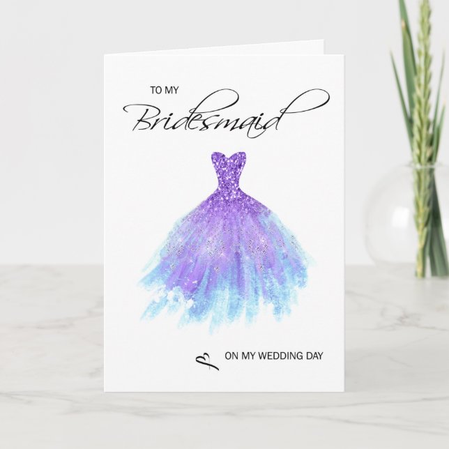 Bridesmaid Thank You Card (Front)