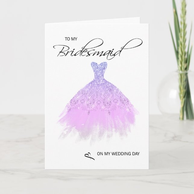 Bridesmaid Thank You Card (Front)