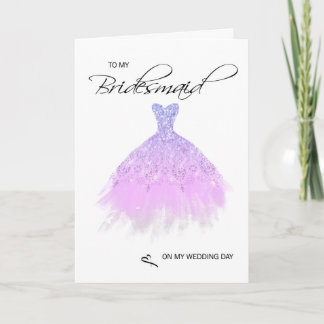 Bridesmaid Thank You Card