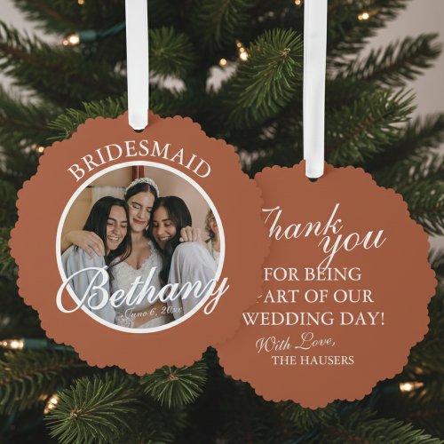 Bridesmaid Thank You Keepsake Wedding