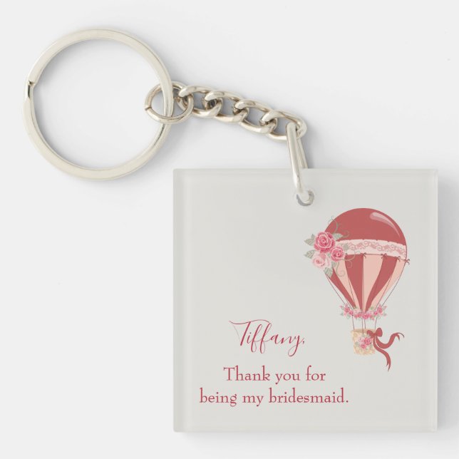 Bridesmaid Thank You Keychain (Front)