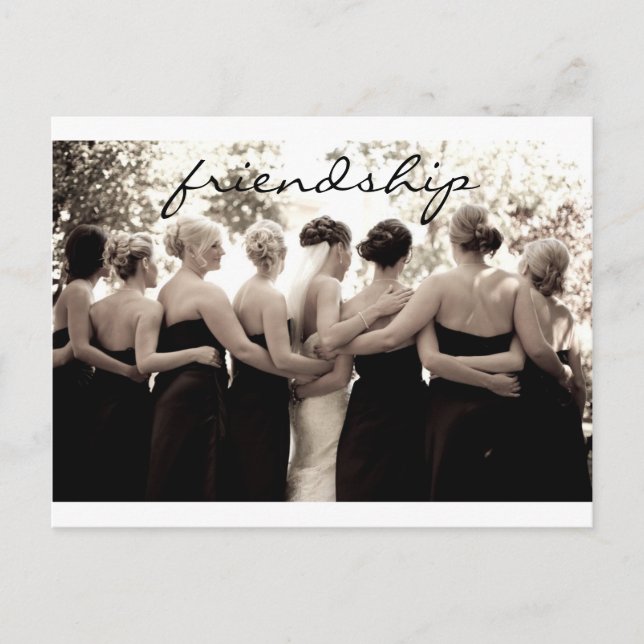 Bridesmaid Thank You Note Postcard (Front)