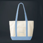 Bridesmaid Tote<br><div class="desc">Tote bag shown in natural/blue with text; Bridesmaid. Customize this item or buy as is.</div>