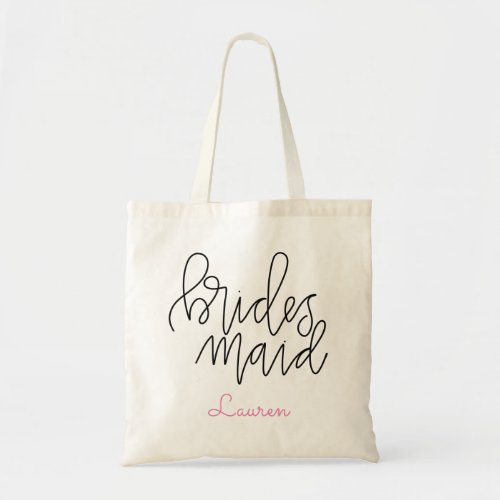 Bridesmaid Tote Bag _ Customizable Design