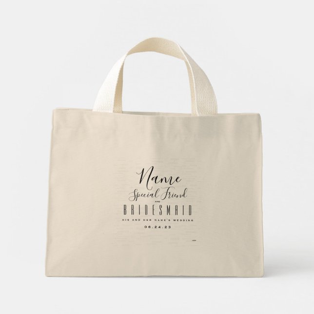 Bridesmaid Tote Bag - HAMbyWG (Back)