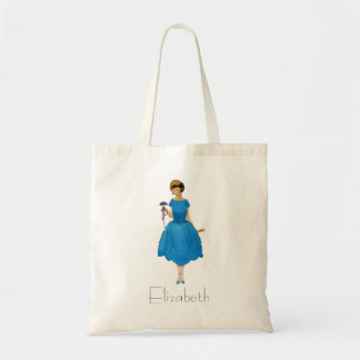 Bridesmaid Tote Bags, pretty posy blue