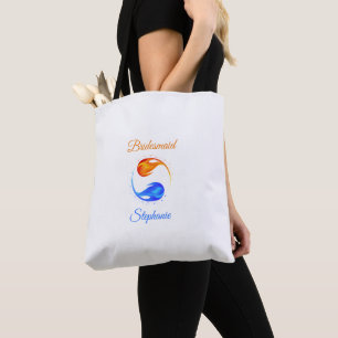 Bridesmaid-Twin Flame Wedding Theme- Tote Bag