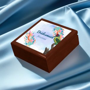 Bridesmaid Vintage Parakeet Gift Box