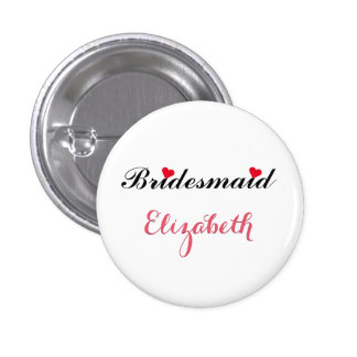 Bridesmaid Wedding Bachelorette Party Pin Button
