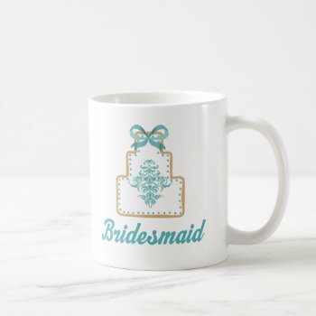 Bridesmaid Wedding Cake Cookie Bridal Gift Coffee Mug by MainstreetShirt at Zazzle
