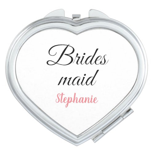 Bridesmaid Wedding Gift Custom Name Party Favor  Compact Mirror