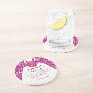 Bridesmaid Wedding Gown Coasters