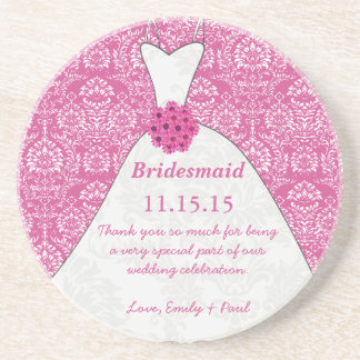 Bridesmaid Wedding Gown Coasters