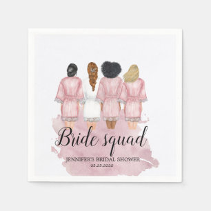 bridesmaid wedding robes bridal shower monogram napkins