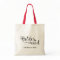 Bridesmaid Wedding Tote Budget Canvas Tote Bag