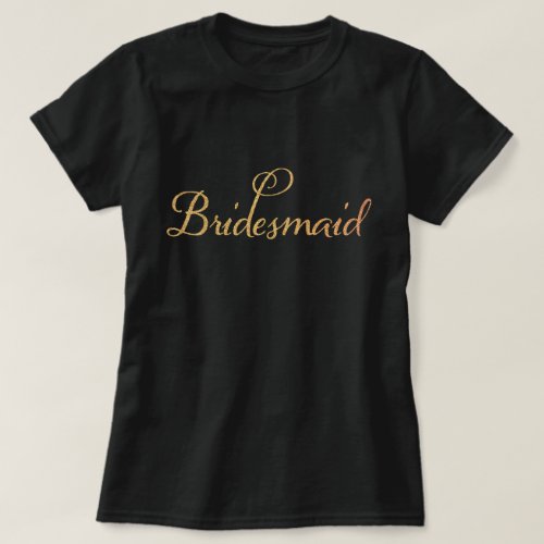 Bridesmaid Wedding tshirts