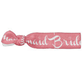Bridesmaid White On Red Hair Tie (Left)