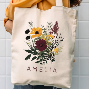 Bridesmaid   Wildflowers Mom Mother’s Day Custom Tote Bag