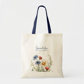 Bridesmaid Wildflowers Personalized Gift Bag