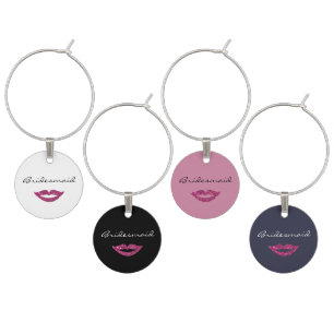 Bridesmaid Wine Charms - Bridal Party Gifts