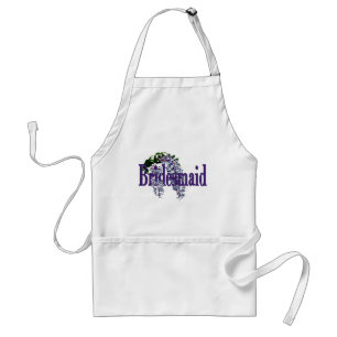 Bridesmaid/ Wisteria Wedding Adult Apron