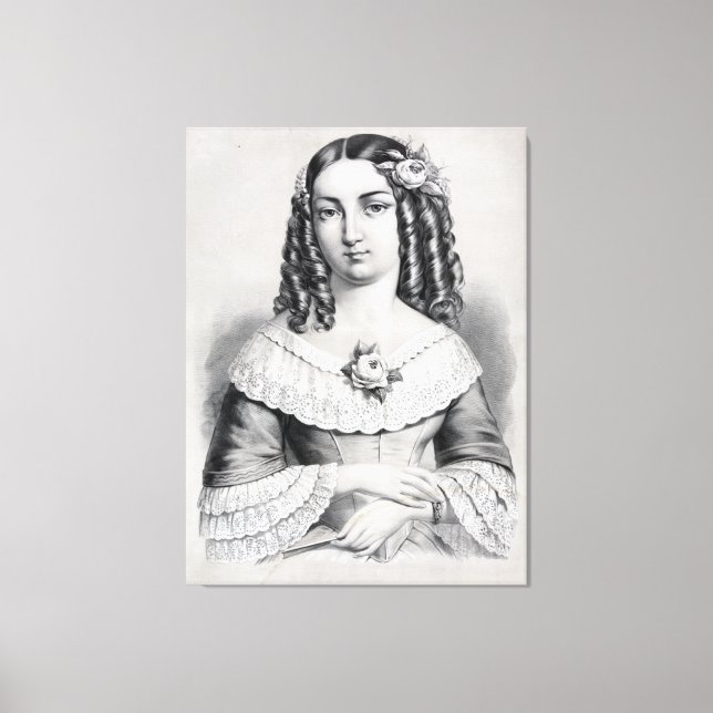 "Bridesmaid" wrapped canvas Print (Front)