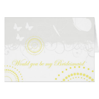 Bridesmaid-yellow-and-grey Cards
