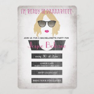 Bridesmaids bachelorette party invitation girls
