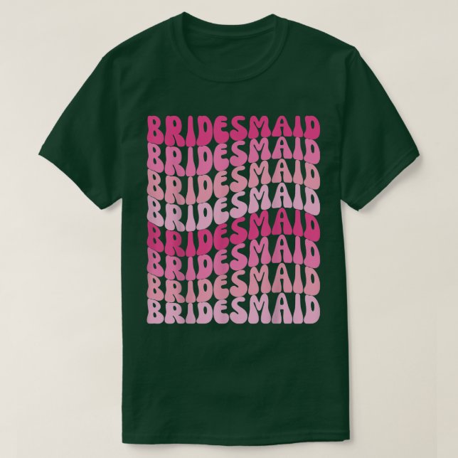 Bridesmaids I Do Crew Retro Bachelorette Party Bri T-Shirt (Design Front)