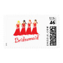 Bridesmaids postage stamp