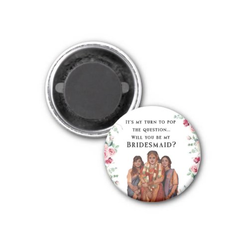 Bridesmaids Indian Wedding Magnet