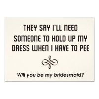 Bridesmaids Invitation Will you be my bridesmaid?